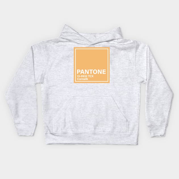 pantone 13-0932 TCX Cornsilk Kids Hoodie by princessmi-com